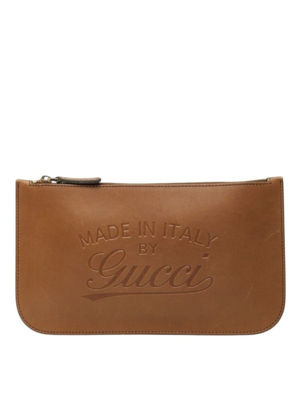 Gucci Pouch Brown Leather